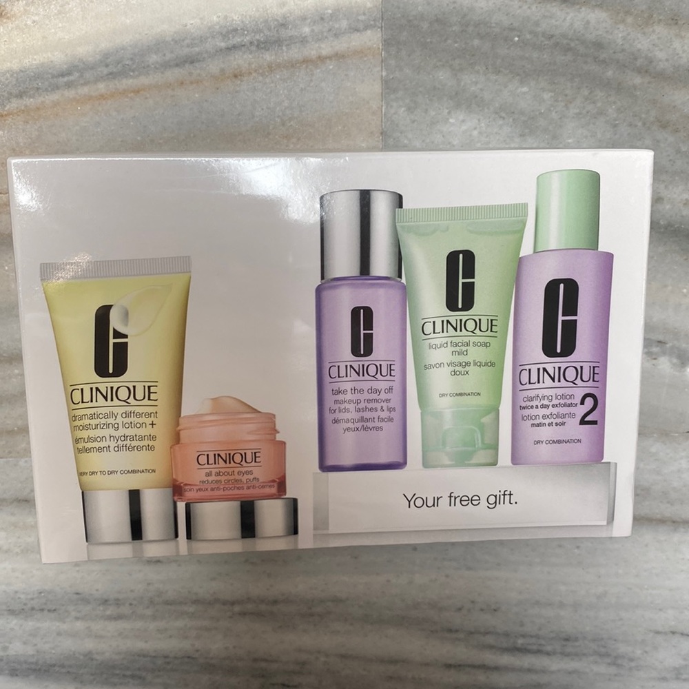 Clinique gift set creams eye cream etc new in box sealed plastic